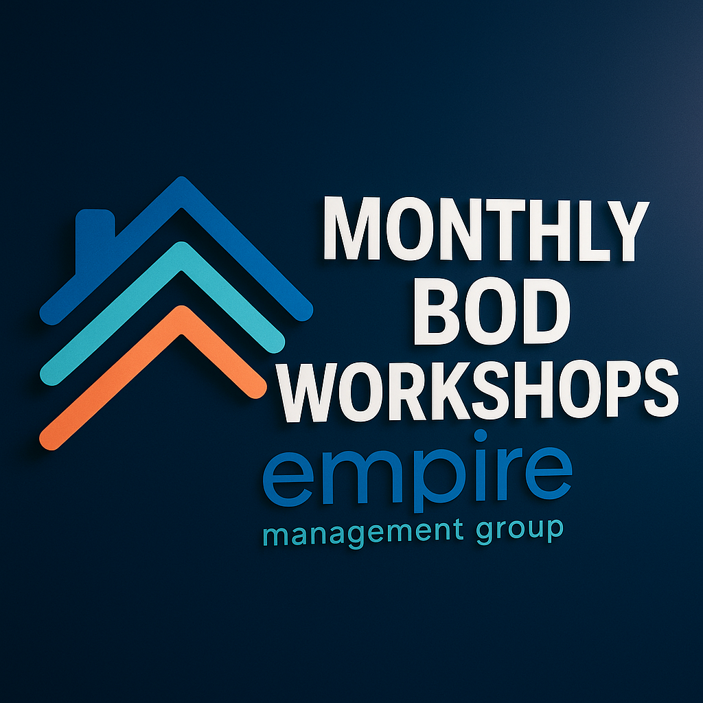 HOA & Condo BOD Board of Director Workshop