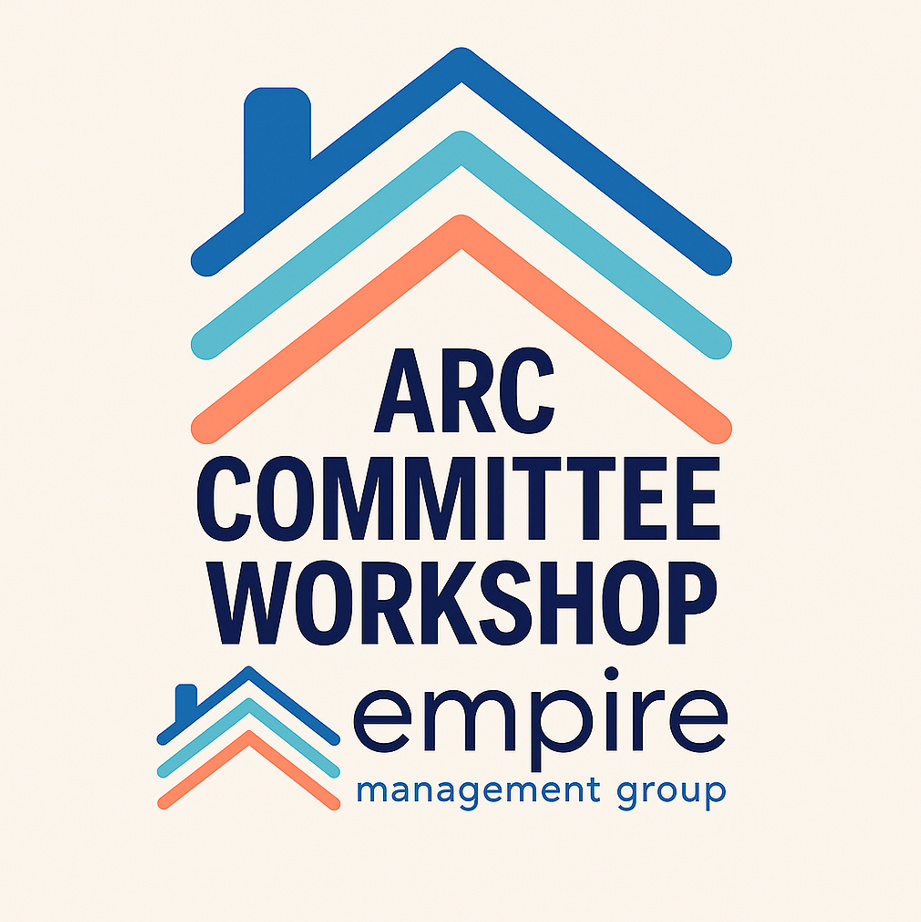 Empire Management Group ARC Committee Workshop logo for HOA and condo communities.