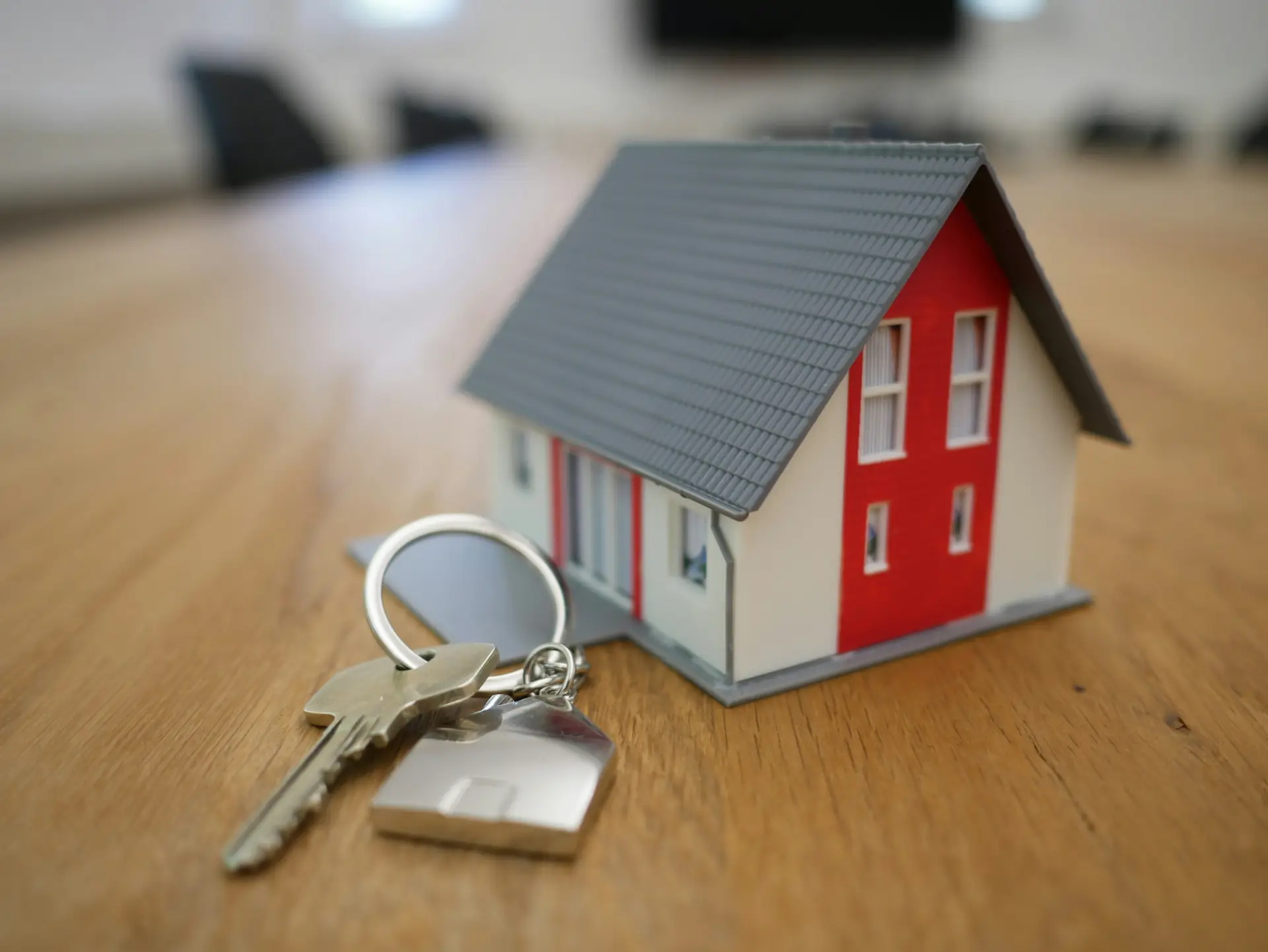 mini home with keys on a table