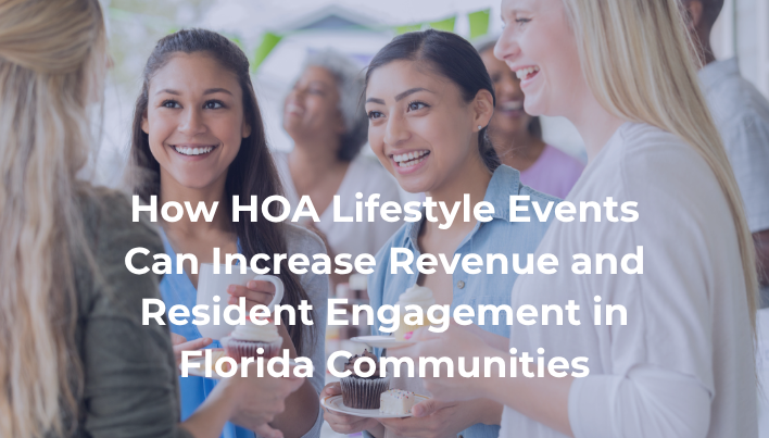 Residents enjoying a lifestyle HOA community event in Florida designed to increase engagement and build stronger communities
