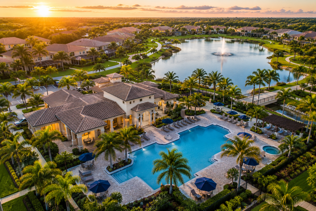 Luxury HOA community managed by a professional association management company in Florida
